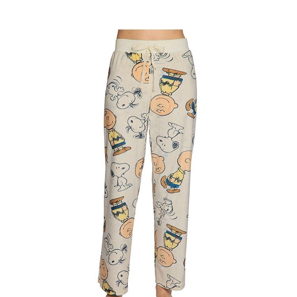 Peanuts Character Print Pajama Pants